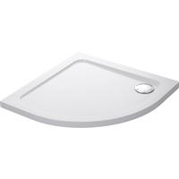 Mira Flight Low Quadrant Shower Tray 800 x 800mm in White Acrylic Stone Resin