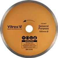 Vitrex Tile & Ceramic Cutting Diamond Blade 180mm Gen Purpose