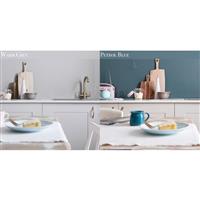 AluSplash Double-Sided Splashback 800 x 900mm Petrol Blue / Warm Grey in Petrol Blue/Warm Grey Aluminium