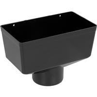 Aquaflow 150mm Hopper in Black PVCU