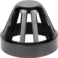 Aquaflow 110mm Terminal Vent in Black