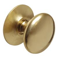 Victorian Brass Knob 25mm in Gold