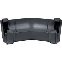 Aquaflow 112mm Half Round Gutter Angle 150deg in Anthracite Grey PVCU