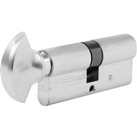 ERA 1 Star 6 Pin Euro Thumbturn Cylinder 45-35mm Satin Nickel in Silver