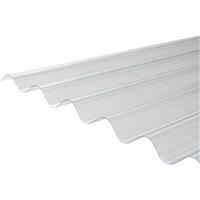 Unbranded PVC Corrugated Sheet Clear 3m x 950mm 5 Pack (1)