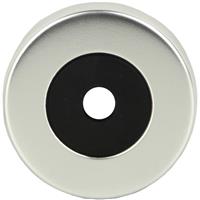 Lockworks Concealed Rose Set Polished (2 Pack) in Aluminium