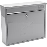 Burg-Wachter Elegance Post Box French in Grey Galvanised Steel