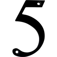 Fab and Fix Fab & Fix Hardex Door Numeral Matt 5 in Black Zinc