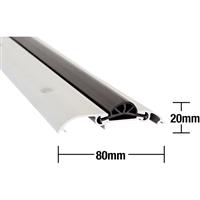 Stormguard CDX Compression Draught Excluder Threshold 1000mm in Silver Aluminium