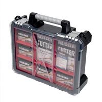 Reisser Cutter Pozi Screw 7 Compartment Chunky Case (1220 Piece) in Gold