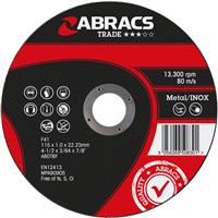 Abracs Trade Extra Thin INOX Cutting Discs 115 x 1mm (5 Pack) Steel