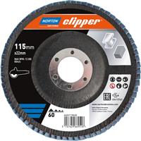 Norton Flap Disc 115mmx22mm 60 Grit Steel