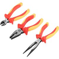 Minotaur VDE Pliers Set (3 Piece) Steel