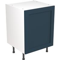 Kitchen Kit Flatpack Shaker Kitchen Cabinet Base Unit Ultra Matt 600mm in Indigo Blue MFC