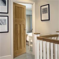 JB Kind Rustic DX Internal Door 35 x 1981 x 762mm in Oak Veneer