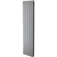 Purmo Tesni Eve Double Panel Designer Radiator 1800 x 433mm in Silver Steel
