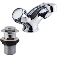 Ebb and Flo Ebb + Flo Contract Taps Basin Mixer in Chrome Rubber/Steel