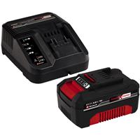 Einhell PXC 18V Battery & Charger 1 x 4.0Ah in Black Rubber