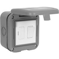 BG IP55 Switched Connection Unit 1 Gang Switched FCU in Grey