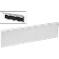 Flushback Letter Plate in White