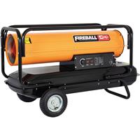 SIP FIREBALL Diesel/Paraffin Space Heater XD140 in Orange Stainless Steel