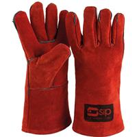 SIP Deluxe Welding Gauntlets in Orange Leather