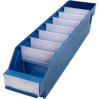 Barton Blue Shelf Bin 400 x 90 x 95mm (40 Pk) Steel