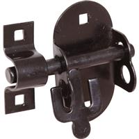 Perry Oval Padlock Bolt in Black Steel
