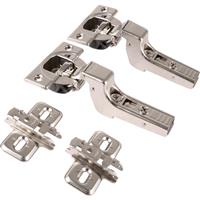 Blum Soft Close otion Concealed Hinge 110deg Inset (2 Pack) in Chrome Steel