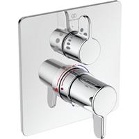 Ideal Standard Freedom Thermostatic Concealed Single Outlet Shower Valve Square in Chrome Brass/Stainless Steel