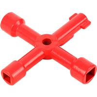 Minotaur Service Cabinet Key in Red Zinc Alloy