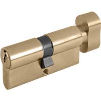 Yale 1 Star 6 Pin Euro Thumbturn Cylinder 35-10-35mm in Brass