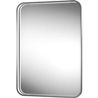Sensio Aspect Rectangular LED Bathroom Mirror Cool White 700 x 500mm in Chrome Mirrored Glass