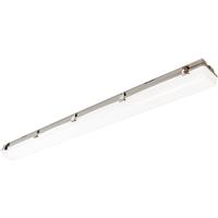 Integral LED Tough-Shell IP65 IK08 Weatherproof Batten Light Twin 5FT 63W 1550mm 7500lm in White Steel