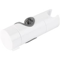 Croydex Shower Riser Rail Slider in White Plastic