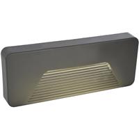 Coast Outdoor Breez Rectangular Surface LED Brick Light IP65 3W 280lm in Anthracite Polycarbonate