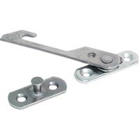 Window Restrictor Safety Catch Right Handed in Silver Aluminium