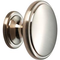Carlisle Brass Oxford Knob 38mm Satin in Nickel Zinc Alloy