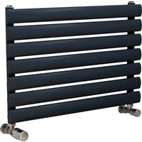 Ximax Bristol Single Horizontal Designer Radiator 410 x 600mm 939Btu in Anthracite Steel