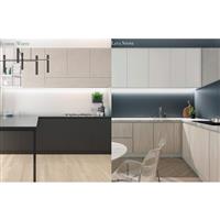 AluSplash Double-Sided Splashback 800 x 900mm Iceberg White / Lava Stone in Iceberg White/Lava Stone Aluminium