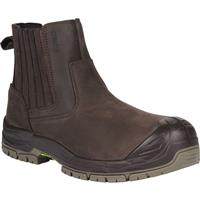 Apache Men's Wabana Water Resistant Dealer Safety Boots in Brown