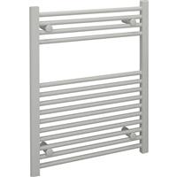 Kudox Flat Ladder Towel Radiator 750 x 600mm 1386Btu in White Steel