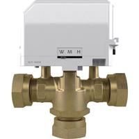 Drayton Mid Position Valve 22mm in White