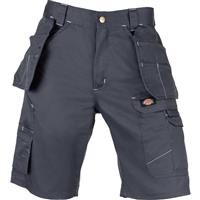 Dickies Men's Redhawk Pro Work Shorts 34 in Grey Cotton/Polyester