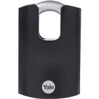Yale Maximum Security Hardened Steel Padlock 62mm Closed Shackle in Black