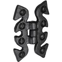 Old Hill Ironworks Cabinet Hinge 70mm x 45mm (2 Pack) in Black Steel