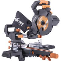 Evolution R185SMS+ 185mm Multi-Material Sliding Mitre Saw 230V Plastic