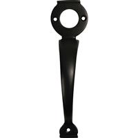 Perry Long Throw Gate Lock Handle in Black Brass