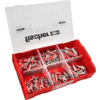 Fischer Duopower Fixtainer (210 Pack) in Red/Grey Nylon