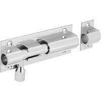 Door Bolt 102mm Straight Wide in Chrome